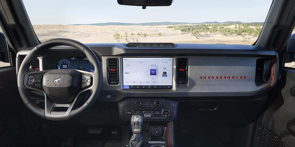 2025 Ford Bronco Front Dash with Infortainment Screen