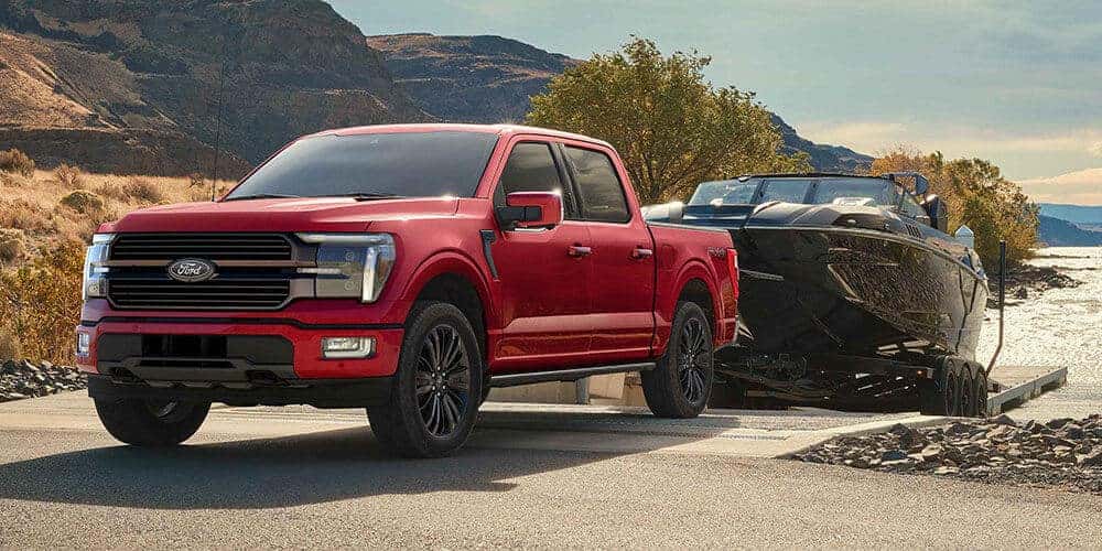 2025 Ford F-150 in St. Louis towing a boat