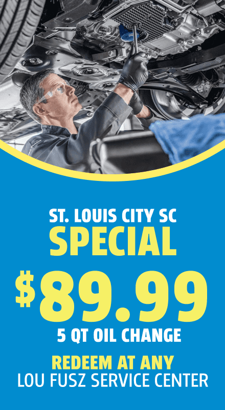 $89.99 5 Qt Oil Change at All Lou Fusz Service Centers