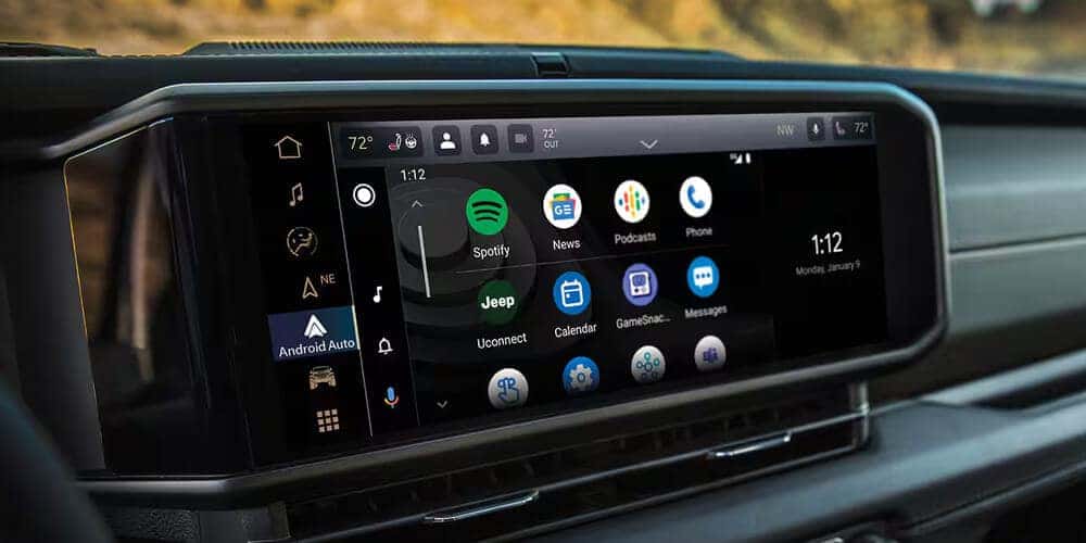 2025 Jeep Wrangler Front Dash with Infortainment Screen