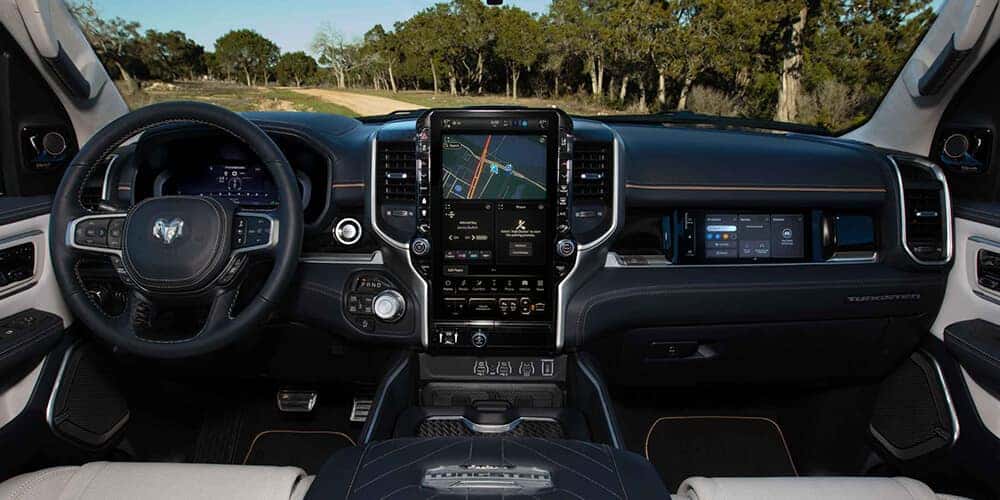 2025 JRam 1500 Front Dash with Infortainment Screen