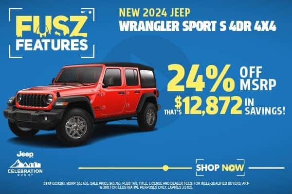 New 2024 Jeep Wrangler SPORT S 4DR 4x4