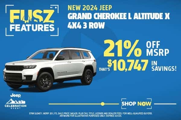 New 2024 Jeep Grand Cherokee L Altitude X 4x4 3 ROW