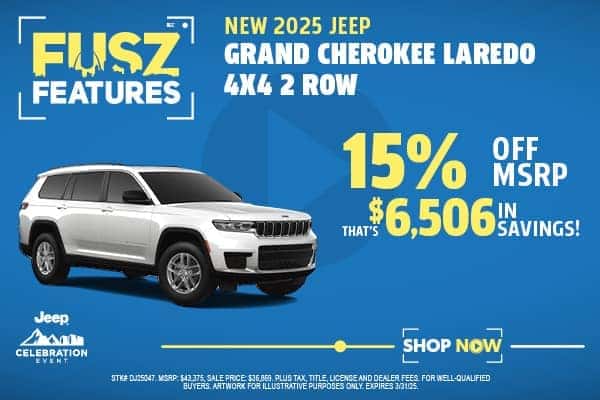 New 2025 Jeep Grand Cherokee Laredo 4x4 2 ROW