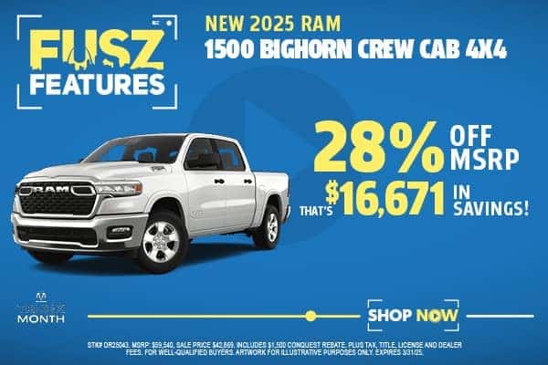 New 2025 Ram 1500 BIGHORN CREW CAB 4X4