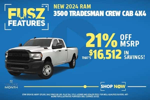 New 2024 Ram 3500 TRADESMAN CREW CAB 4X4