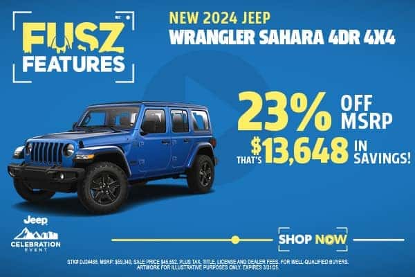 New 2024 Jeep Wrangler SAHARA 4DR 4x4