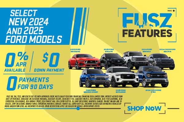 SELECT NEW 2024 AND 2025 FORD MODELS