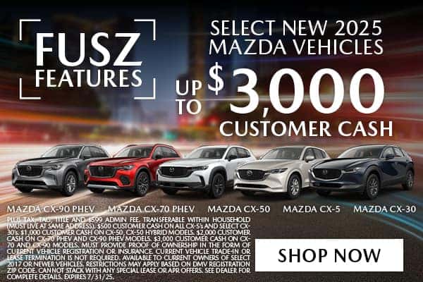 SELECT NEW 2025 MAZDA VEHICLES