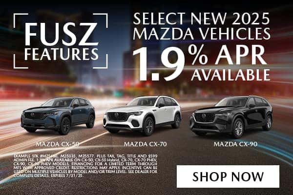SELECT NEW 2025 MAZDA VEHICLES