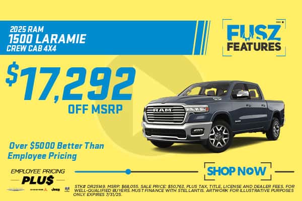2025 RAM 1500 LARAMIE CREW CAB 4X4