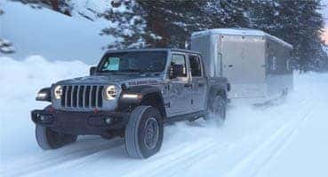 2021 Jeep Gladiator in St. Louis in the snow photo