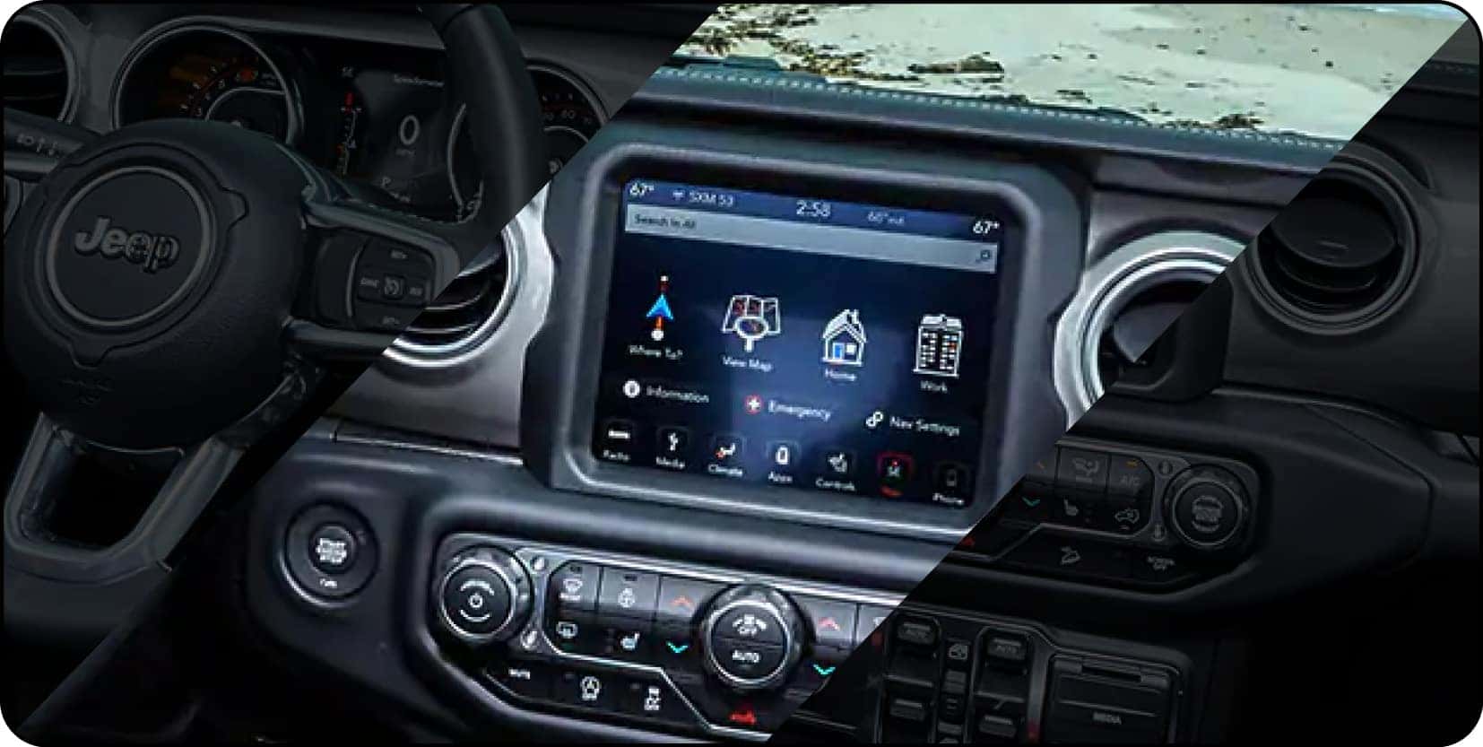 Uconnect® 4C NAV with 8.4-inch touchscreen radio