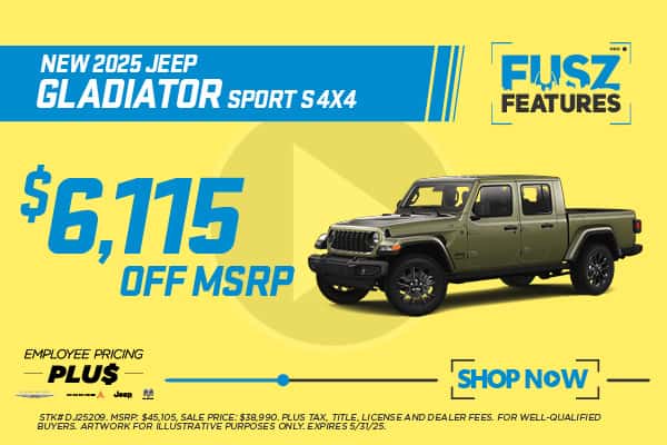 New 2025 Jeep Gladiator SPORT S 4x4