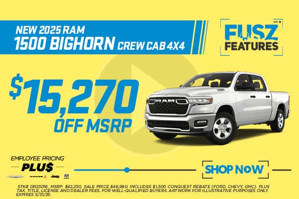 New 2025 Ram 1500 BIGHORN CREW CAB 4X4
