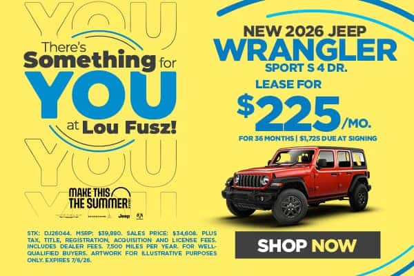 NEW 2026 JEEP WRANGLER SPORT S 4 DR.