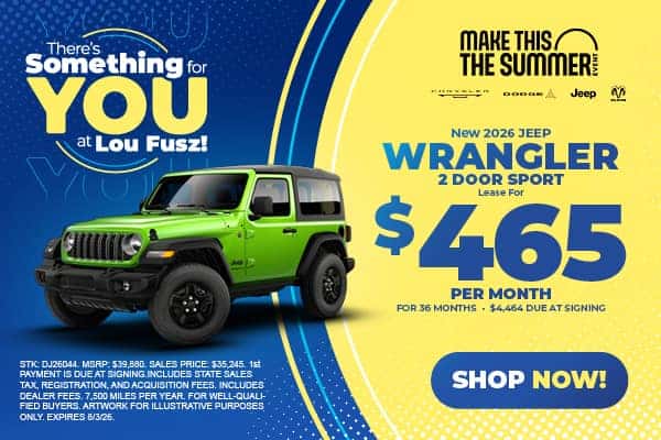 NEW 2026 JEEP WRANGLER 2 DOOR SPORT