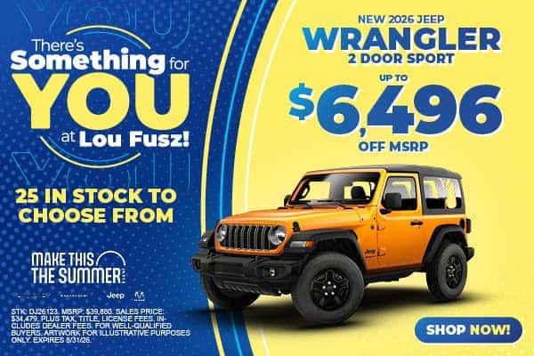 NEW 2026 JEEP WRANGLER 2 DOOR SPORT