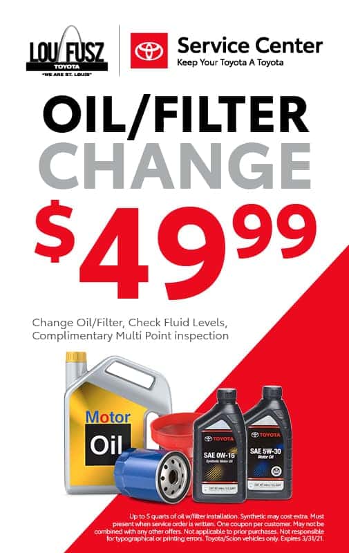 Service Specials & Coupons Lou Fusz Toyota