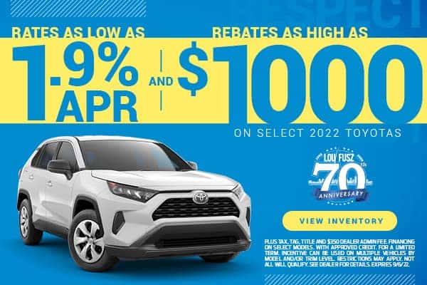 Current New Toyota Special Offers | Lou Fusz Toyota