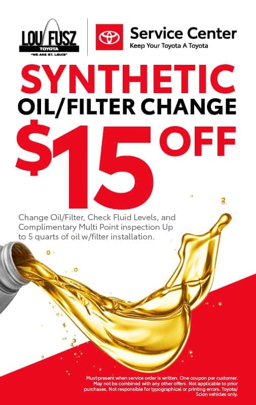 SYNTHETIC OIL/FILTER CHANGE
