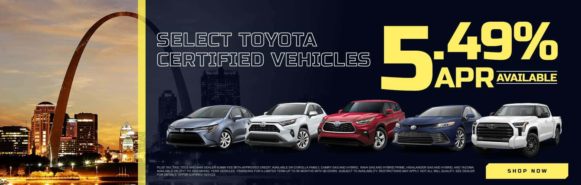 SELECT TOYOTA CERTIFIED VEHICLES