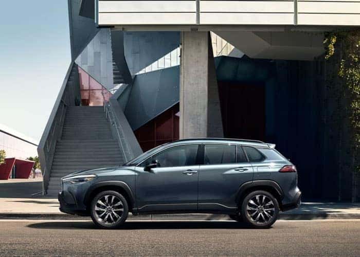 2025 Toyota Corolla Cross Exterior – Compact SUV with Bold Front Grille and LED Headlights for Sale Near St. Louis