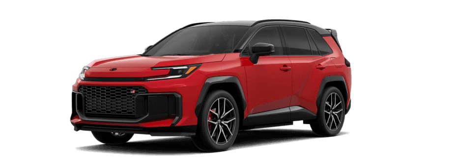 2026 RAV4 Plug-in Hybrid in Supersonic Red with Midnight Black Metallic roof