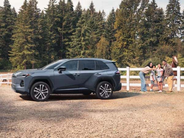 Toyota RAV4 Plug-in Hybrid driving in the city