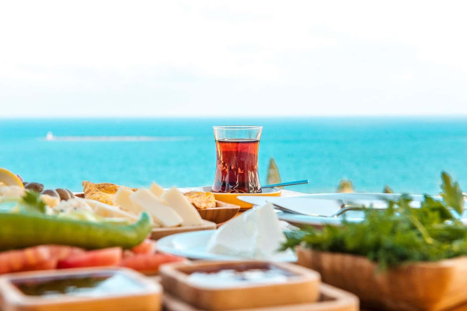 Food on the beach
