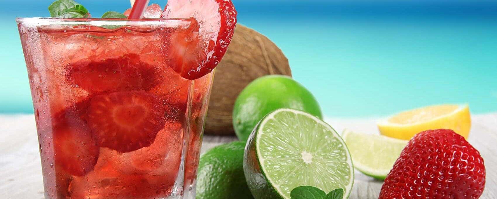 Drinks on the beach