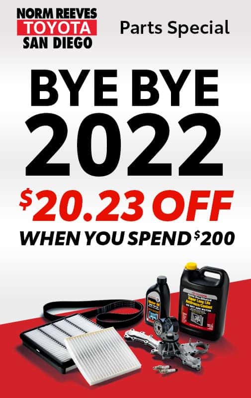 Toyota Parts Specials | Norm Reeves Toyota San Diego