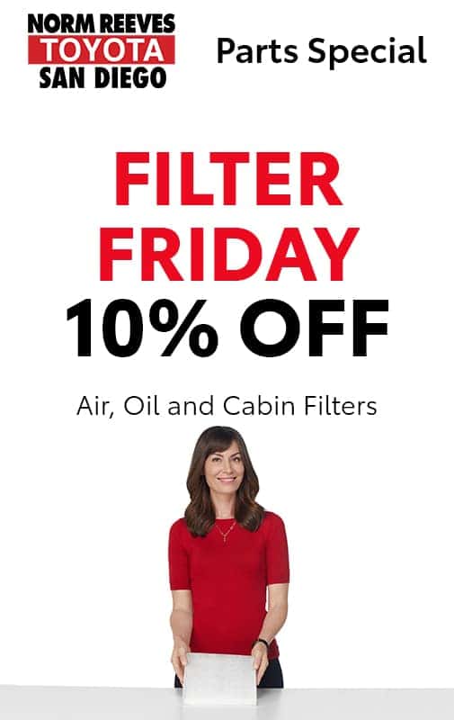 Toyota Parts Specials | Norm Reeves Toyota San Diego