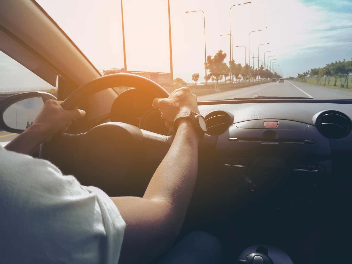 Man out for a test drive