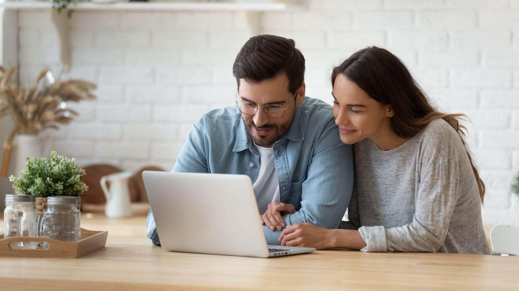 Couple Online Shopping