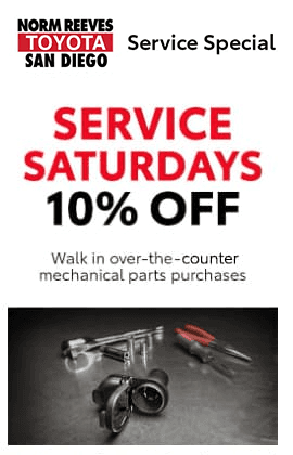 Toyota Service Specials San Diego, CA | Norm Reeves Toyota San Diego