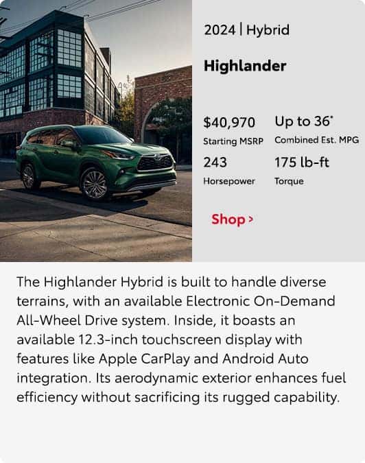 2024 Highlander Hybrid Model