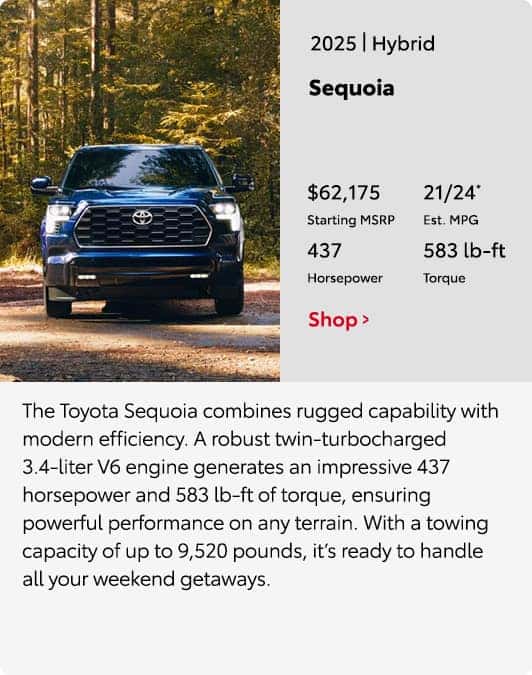 2025 Sequoia Hybrid Model