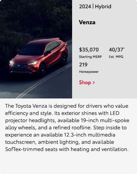 2024 Venza Hybrid Model