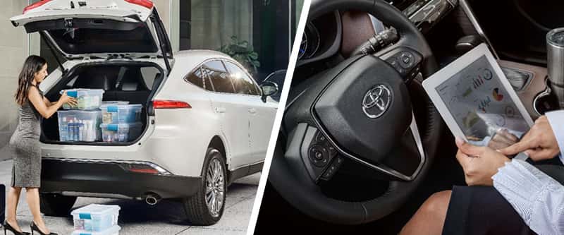 Person working in Toyota vehicles