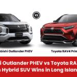 2025 Mitsubishi Outlander PHEV and Toyota RAV4 Prime comparison in Long Island NY