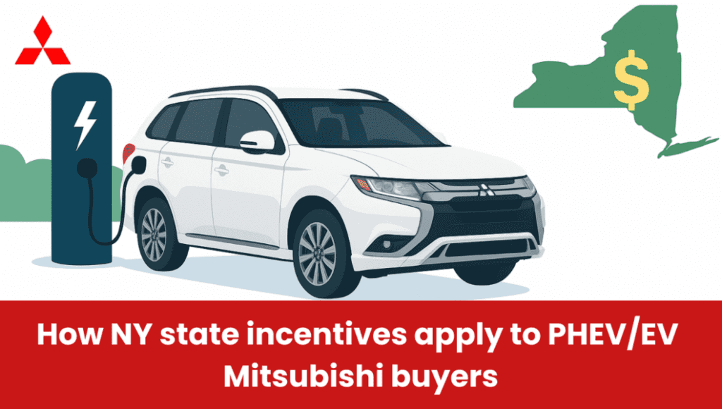 EV rebate and tax credit guide for Mitsubishi buyers in New York