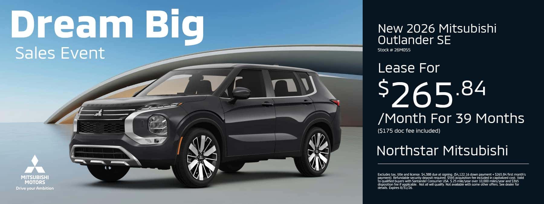 New 2026 Outlander SE | Northstar Mitsubishi