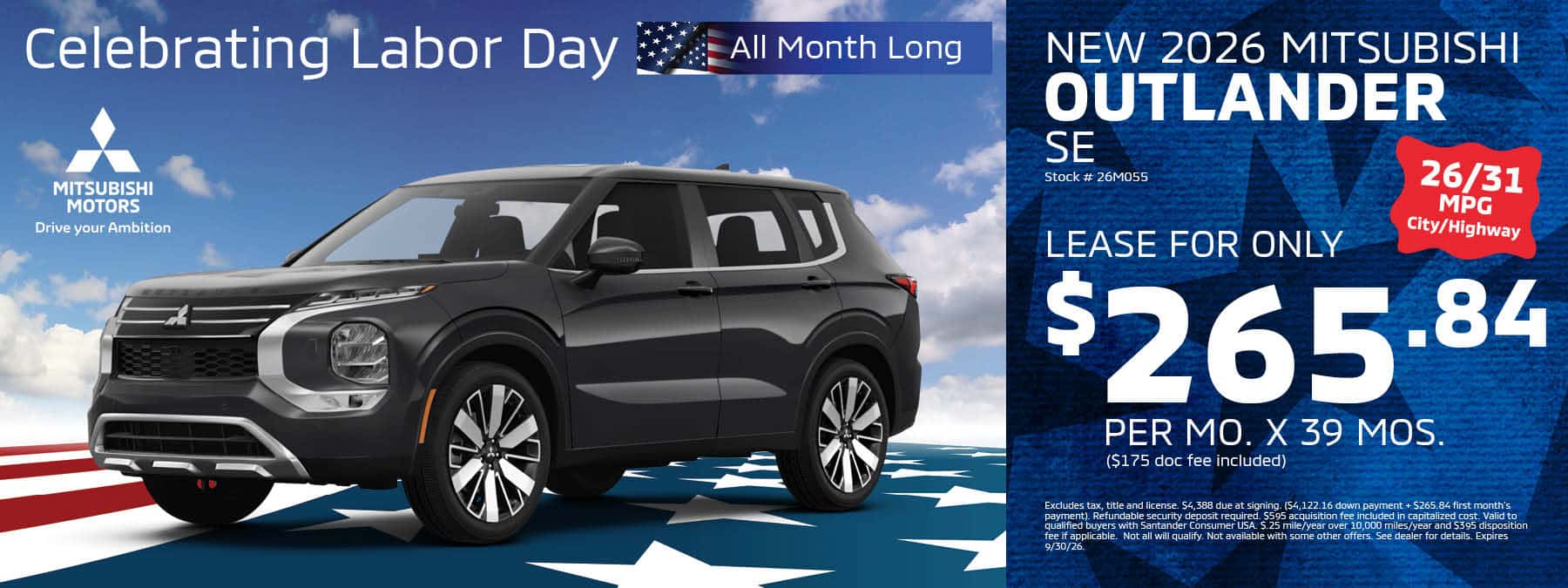 New 2026 Mitsubishi Outlander SE | Northstar Mitsubishi