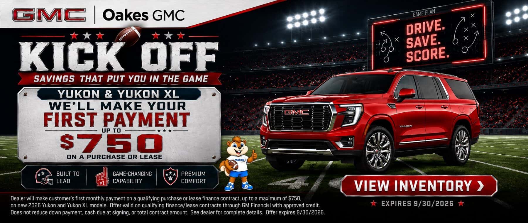 Oakes GMC September 2026 Incentives