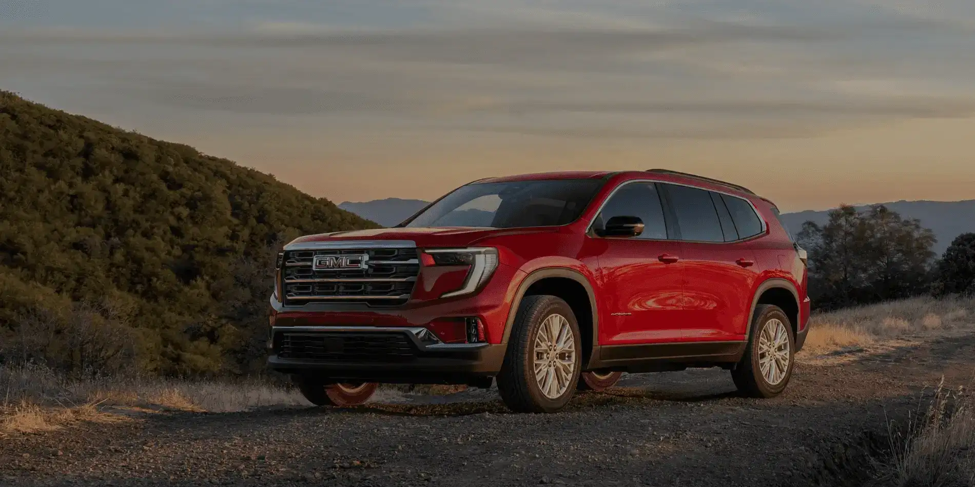Red GMC suv