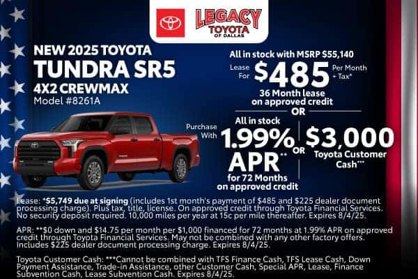 NEW 2025 TUNDRA SR5 4x2 CrewMax 