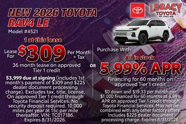 NEW 2026 RAV4 LE
