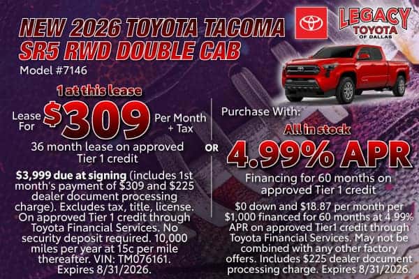 NEW 2026 TACOMA SR5 RWD Double Cab
