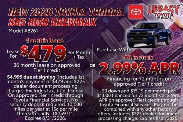 NEW 2026 TUNDRA SR5 RWD CrewMax